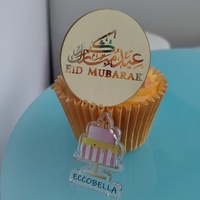 Mini Acryl-Tortenanhänger Cupcake Topper für Eid Mubarak Ramadan Kuchendekoration