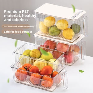 Hộp đựng đồ nhựa đa năng, dùng được cho tủ lạnh, bàn làm việc và tủ đựng đồ, tiện dụng để bảo quản thực phẩm và các loại hộp đựng đồ. - Product Image 3