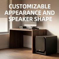 CHORDIO BW12D Subwoofer Activo de 12 Pulgadas para Cine en Casa, Bajos Profundos, Sonido Envolvente, Altavoz Amplificado