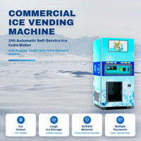 Distributeur automatique de glace commercial 24h/24, machine à glaçons en libre-service, ensachage, fonctionnement à monnayeur, extérieur, SDK, basé sur le cloud