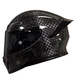 Nouveau casque de moto intégral en fibre de carbone DOT, léger, haute sécurité, adapté aux quatre saisons - Product Image 1