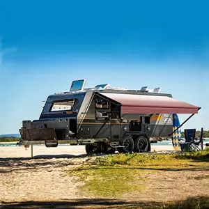 Waredaอุปกรณ์คาราวานWindproofด้านข้างติดตั้งRVกันสาดบังแดดCamper Van Motorhomeคาราวานกันสาดสําหรับขาย