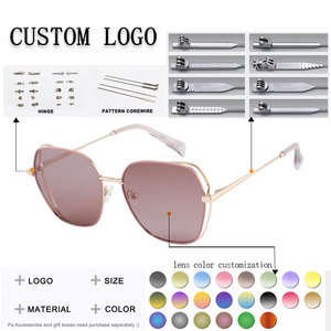 Gafas de Sol Rectangulares de Moda con Montura Completa y Lentes Degradadas, 100% Protección UV, Unisex para Adultos - Product Image 2