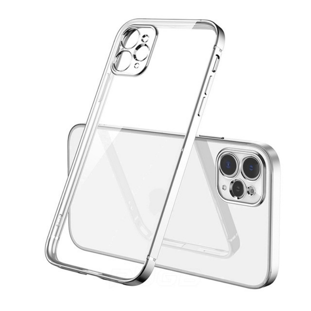 Luxury Transparent TPU Case for 17 16 15 Pro Max Anti-Yellowing Waterproof Shockproof UV Painted Phone Cover for 13 14