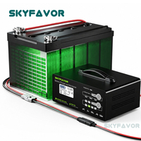 Chargeur de batterie universel 12V 24V 36V 48V 60V 72V 12A rapide et automatique pour batteries au plomb-acide, lithium et LiFePO4