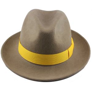 أعلى جودة أفضل بائع النمط الكلاسيكي الأسترالي شعر الصوف السلس النهاية لينة حريري فيدورا قبعة - Product Image 4