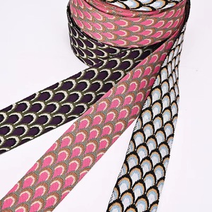 공장 맞춤 로고 양각 자카드 웨빙 인쇄 2인치 나일론 신축성 슬링 웨빙 - Product Image 6