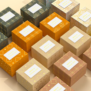 Orange 8*8*4cm Cheap Cardboard Display <strong>Boxes</strong> Small Earrings Brooch <strong>Jewelry</strong> Pink Lid <strong>Gift</strong> Necklace Storage Container - Product Image 5