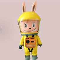 LABUBU Astronaute Jaune et Noir Tendance Ornements Décoratifs Cadeau Surprise