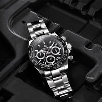 Reloj de Cuarzo Pagani Design 1644 Estilo Panda a Bajo Precio para Hombre, Cronógrafo de Lujo con Calendario, Envío Directo, Relojes Deportivos para Hombre