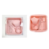 Mini Kinder Silikon Gebäck Werkzeuge Kuchen form Pinsel Spatel Muffin Cupcake Cup Set zum Backen