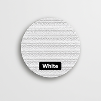 Tissu en maille côtelée double en polyester blanc, tissu texturé extensible pour la confection de vêtements et de mode