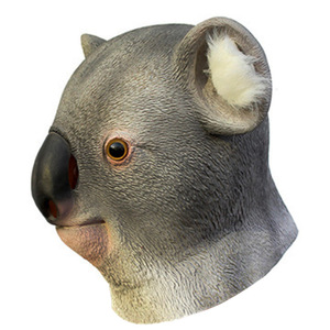 Máscara de Látex de Cabeza de Animal para Halloween y Navidad, Máscara Facial Completa de Kola, Terrorífica, con Pelo Rojo, Payaso Malvado, Espíritu Sangriento, Fantasma - Product Image 4