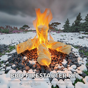 Hot Selling Customizable Outdoor Camping Bonfire Igniter Natural Wood Wool Firelighter <strong>Firestarter</strong> Covers Outdoor Kitchen <strong>BBQ</strong> - Product Image 2