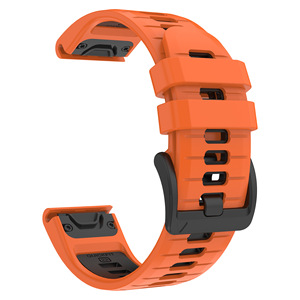 Bracelet de montre en silicone souple pour <span class=keywords><strong>Garmin</strong></span> <span class=keywords><strong>Fenix</strong></span> 8 7 7Pro 6 <span class=keywords><strong>6Pro</strong></span> 5 22mm 26mm, bracelet sport à libération rapide, durable, étanche - Product Image 3