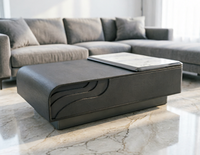 Table basse en pierre moderne minimaliste de luxe, modèle 2066