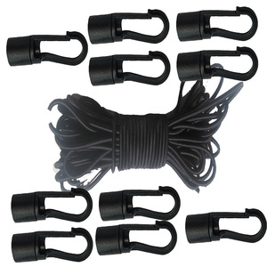 Cuerda elástica de 10M con 10 ganchos para mejora de anclajes de barcos, uso en exteriores - Product Image 3