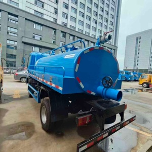 Camion-citerne d'aspiration des eaux usées Howo 4*2 5 m³ à succès commercial, camion de nettoyage des égouts par aspiration des excréments - Product Image 5