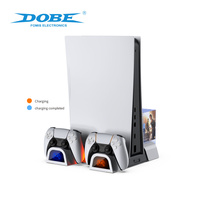 Support de refroidissement multifonctionnel DOBE OEM, station de charge, boîte à disques de jeu, support vertical pour accessoires de jeu PS5