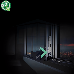 Guangdong Supplier Soundproof Aluminum Tempered Glass Side Pressure Sliding Door - Product Image 1