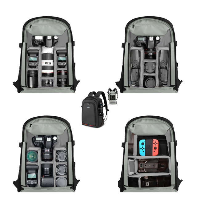 2023 NEW Arrival Dslr Camera Bags for Photography Lenses PULUZ Waterproof Camera Bag Backpack for Travel Hiking Backpack Bag