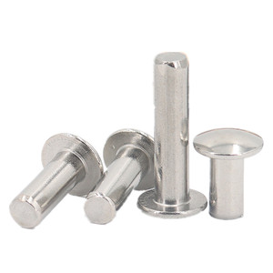 3mm 4mm 5mm 6mm fabricación aluminio seta truss cabeza sólido remachado 5X10mm 25mm Metal Acero inoxidable Inoc remache sólido - Product Image 3