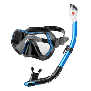 Ensemble de masque de plongée classique pour adultes en Chine, jupe en caoutchouc de silicone, masque de pêche <span class=keywords><strong>sous</strong></span>-marine avec combinaison de plongée noire pour adultes - Product Image 5