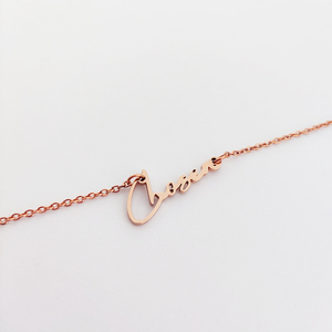 316L choisi lettre collier amour cadeau adoption cadeau affirmation bijoux affirmation mots baptême cadeau chrétien bijoux - Product Image 2