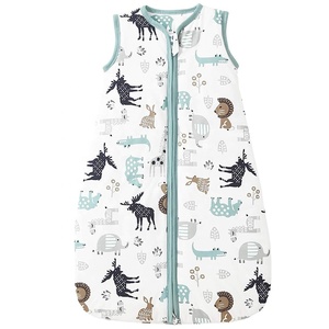 Manta usable cálida de algodón orgánico 100% de gran espacio de 2,5 Tog <span class=keywords><strong>para</strong></span> bebés de 0 a 6 meses o niños pequeños <span class=keywords><strong>para</strong></span> todas las estaciones 200TC - Product Image 1