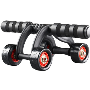 طراز CHIAN فولاذ ABS ثلاث عجلات عجلات للبطن معدات تمارين تمارين القوة للرجال والنساء - Product Image 1