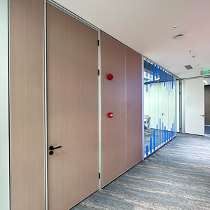 Nhôm khung kính cường lực văn phòng nhà văn phòng phân vùng phòng với hấp thụ âm thanh tấm phân vùng chống cháy - Product Image 3