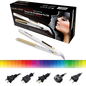 Lisseur de cheveux professionnel MAC Styler Nano Prima Titanium <span class=keywords><strong>Pro</strong></span> <span class=keywords><strong>230</strong></span>, qualité salon, électrique, chauffe rapide, pour des cheveux soyeux, usage hôtelier et domestique, garantie 1 an - Product Image 4