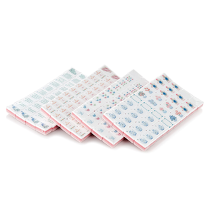 Juego de Mahjong Americano Estilo Mono Rosa Claro, 4 Capas de Acrílico y Melamina, 160 Fichas, Lujo de <span class=keywords><strong>Casino</strong></span>, Portátil y Duradero - Product Image 2
