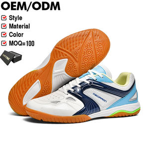Chaussures de <span class=keywords><strong>ping</strong></span>-<span class=keywords><strong>pong</strong></span> respirantes en mesh PU avec semelle en caoutchouc antidérapante, chaussures de badminton, de volley-ball et de tennis de table pour hommes - Product Image 1