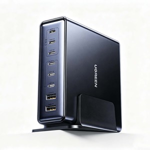 UGREEN 200W GaN สถานีชาร์จแบบตั้งโต๊ะ 8 พอร์ต 6USB‑C+2USB‑A เครื่องชาร์จเร็วแบบหลายพอร์ตสำหรับแล็ปท็อปโทรศัพท์แท็บเล็ต - Product Image 1