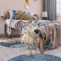 Peluche Personalizado de Lobo Malvado Grande y Peludo, Súper Suave, Alivia el Estrés, Regalo para Niños, OEM ODM