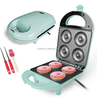 Aifa Mini gaufrier électrique rond et détachable, machine à faire griller des beignets, des œufs, des cupcakes
