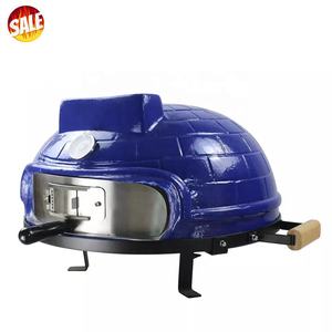 Barbacoa de acero para uso en interiores y exteriores, mini horno de <span class=keywords><strong>pizza</strong></span> de 21 pulgadas con pellet de cerámica, color azul, estilo <span class=keywords><strong>italiano</strong></span> - Product Image 2