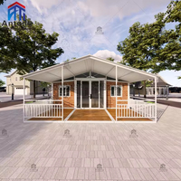 Maison conteneur certifiée 20 pieds 40 pieds extensible, préfabriquée, pliable, mobile, type 'Granny Flat' pour la vie en station balnéaire et en camping