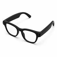 Lunettes Intelligentes Noires Mat 2610 avec Assistant Vocal IA, Traduction en Temps Réel, Audio Bluetooth et Recharge Type C
