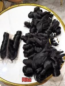 Dropshipping : Meilleur fournisseur de cheveux – Cheveux vietnamiens, 100% naturels, bouclés birmans, extensions de cheveux indiens bouclés lâches, cheveux humains bruts bouclés et volumineux - Product Image 3