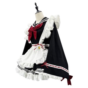 Costume de marin à manches longues, tenue de demoiselle Lolita, ensemble de robe de cosplay noir S-5XL - Product Image 5