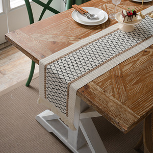 <span class=keywords><strong>Camino</strong></span> <span class=keywords><strong>de</strong></span> <span class=keywords><strong>Mesa</strong></span> Personalizable <span class=keywords><strong>de</strong></span> Lino y Algodón Estilo Americano Fly Yang, Resistente al Aceite, con Bloques <span class=keywords><strong>de</strong></span> Color, Rayas, <span class=keywords><strong>Patchwork</strong></span> y Diseño Geométrico - Product Image 6