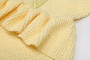 Eleganti Abiti in Maglia con Perle di Lusso per Donne, Nuova Moda Autunnale con Volant e Patchwork, Lunghi Abiti da Festa - Product Image 5