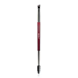 BEILI Professional Vegan Synthetic Makeup Brush Double Ended Angled Eyebrow & Eyelash Brush for Shaping & Defining Used Eyeliner