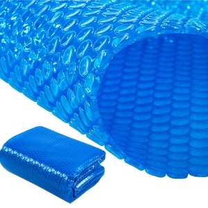Couverture de piscine solaire à double bulles bleue écologique à grande capacité avec service de découpe, matériau HDPE+LDPE - Product Image 4