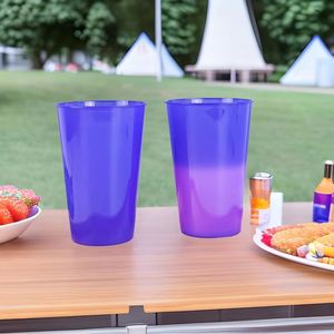 WSY865 Custom Temperature Change Color Logo <b>Cups</b> 16oz 22oz <b>Plastic</b> <b>Drinking</b> <b>Cups</b> Party Mood Stadium <b>Cup</b> With Logo - Product Image 3