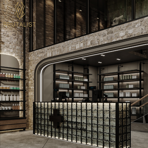 Pharmacie Design d'intérieur Étagère de pharmacie entière Armoire de présentation de magasin médical Étagères de pharmacie Affichage - Product Image 3