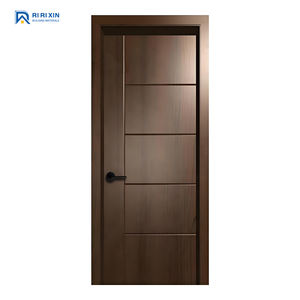 अमेरिकी अखरोट इंटीरियर प्रीचुंग दरवाजा प्रमाणित आधुनिक ज्यामिति फ्लश डिजाइन वाटरप्रूफ डिजाइन वाटरप्रूफ बेडरूम के लिए पहले से - Product Image 2