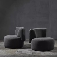 Fauteuil individuel de luxe au design scandinave moderne, écologique, doux, pour la maison, le bureau, le salon, la salle de sport, élégant et relaxant